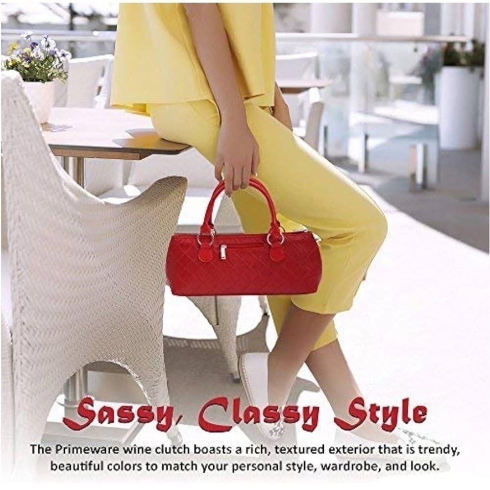 NEW Primewear Insulated Wine Bag / Clutch, Red, New With Tags. Great 4 Christmas - Picture 16 of 16